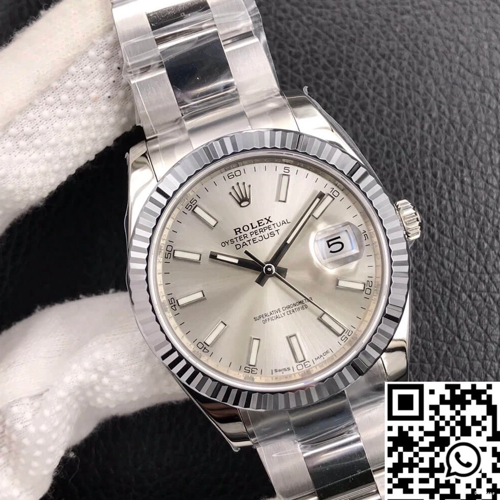 Dial Rolex VS Silver M126334-0003 Datejust Factory 0509